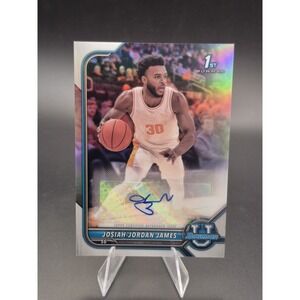2021 Bowman Chrome Josiah-Jordan James #BCPA-JJM 1st Bowman Refractor Autograph